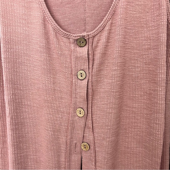 NWT Free People Size XS Gia Long Vest Lilac Wine Mauve Ribbed Sleeveless Boho - Picture 5 of 11